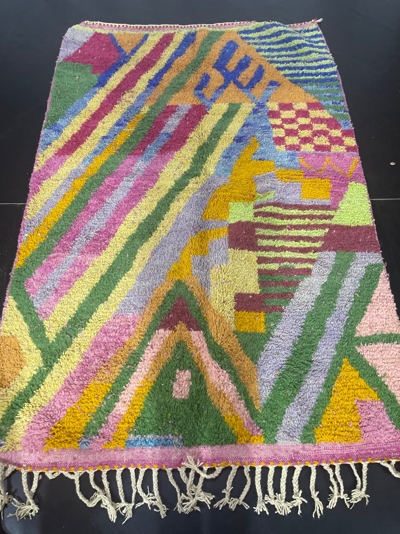 Boujaad Multicolored Rug khoutoutou - craftkechbrand