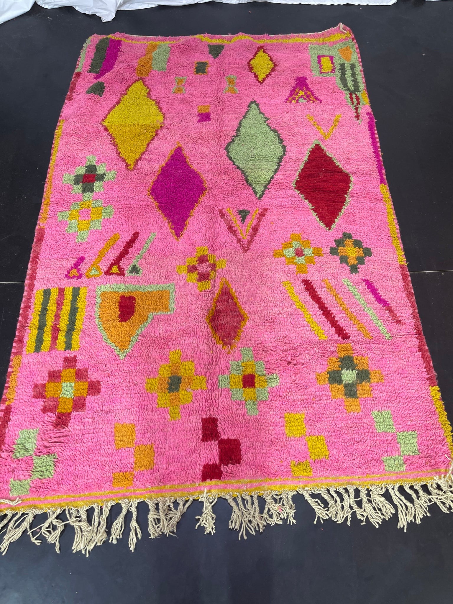 Boujaad pink Rug khwadri - craftkechbrand