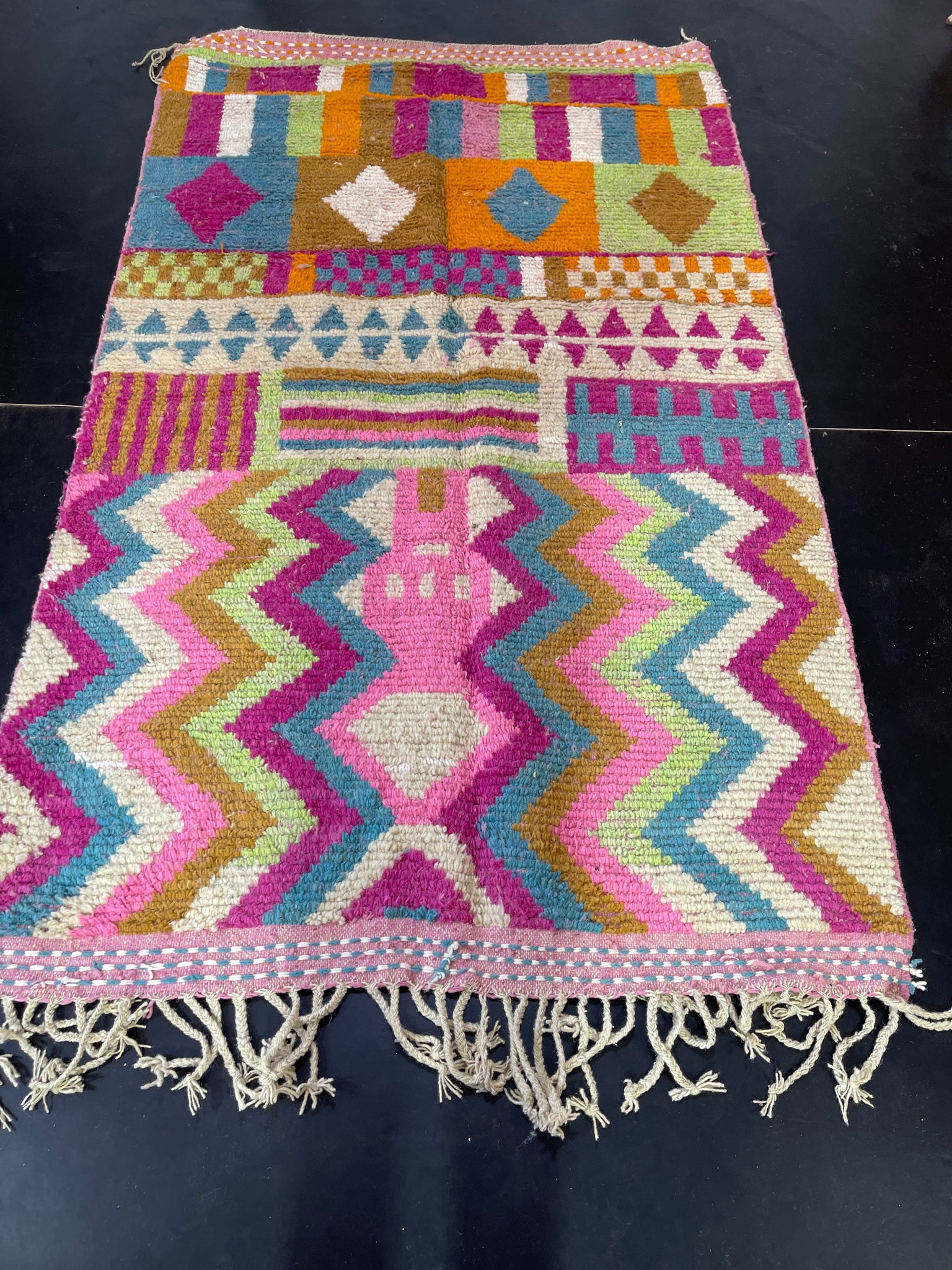 Handmade Boujad Rug zass - craftkechbrand