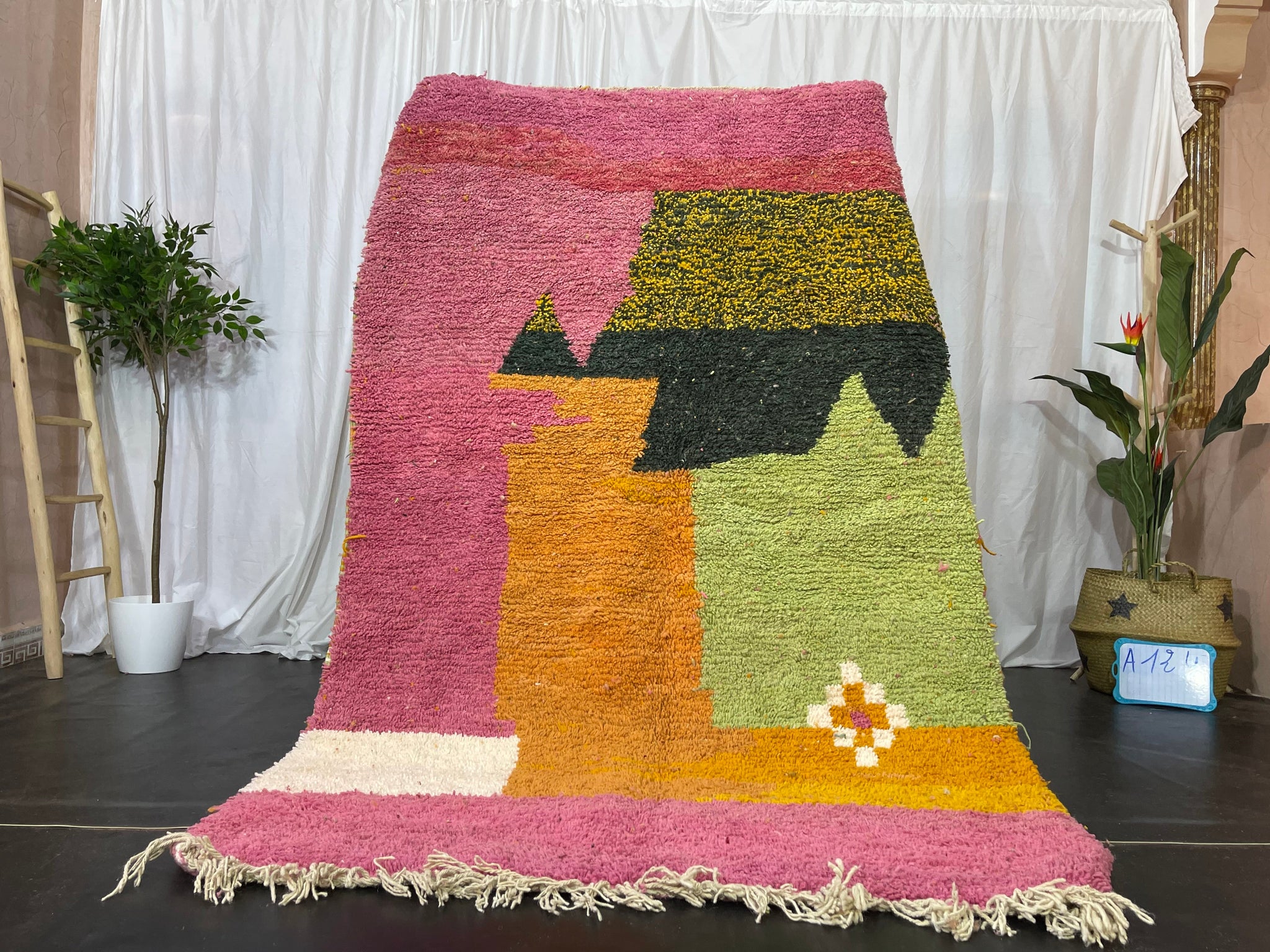 Colorful Fabulous Moroccan rug soudanya - craftkechbrand