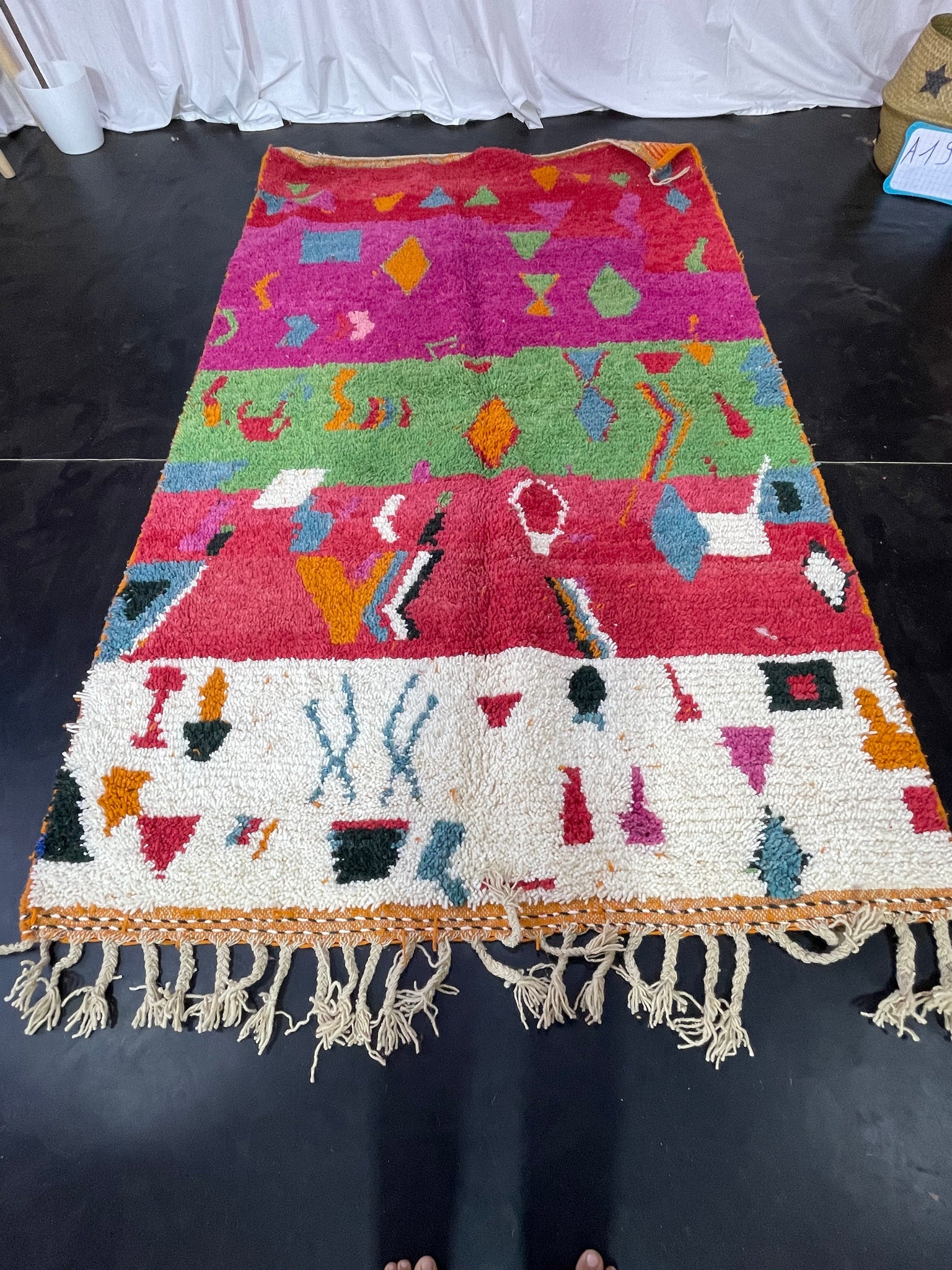 Artistic Moroccan Rug raybou - craftkechbrand