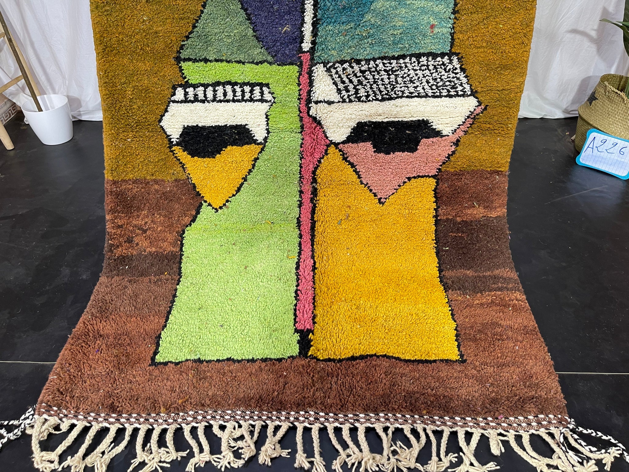 Boujaad Abstract Rug asloulou - craftkechbrand