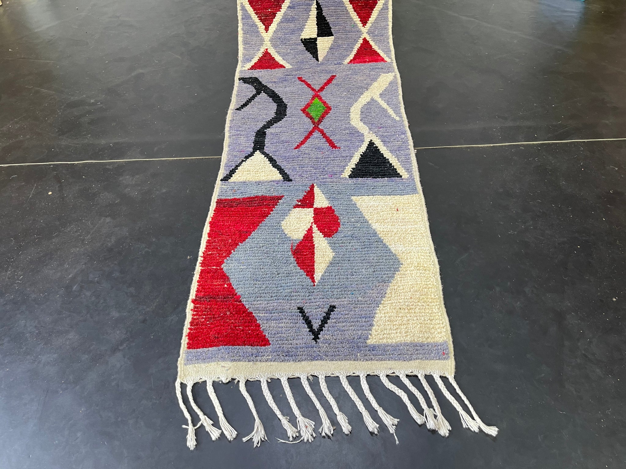 SHEEP WOOL RUG, Moroccan Runner Rug - craftkechbrand