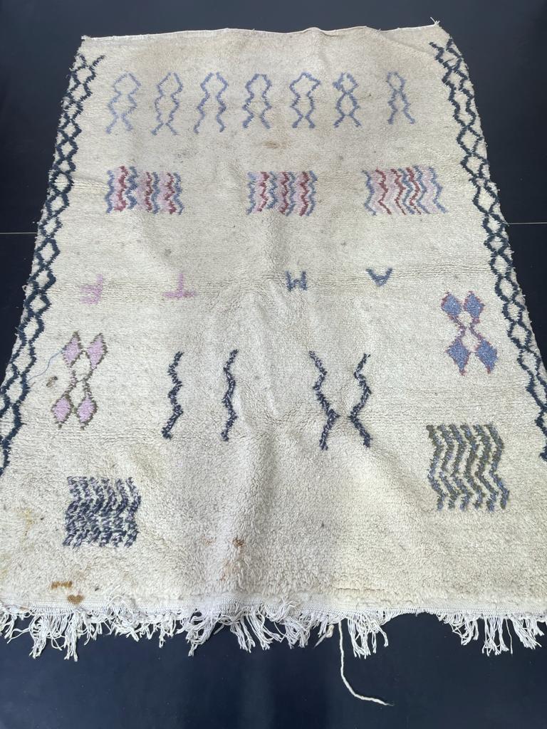 Berber Beni Ourain Rug aouzya - craftkechbrand